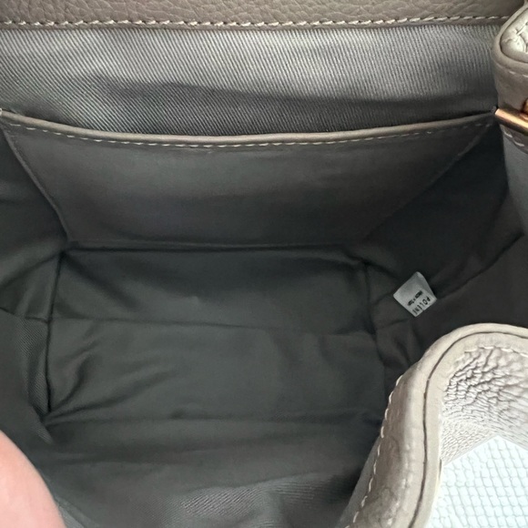 Polene Taupe Leather Shoulder Bag with Gold Accent - Picture 4 of 8